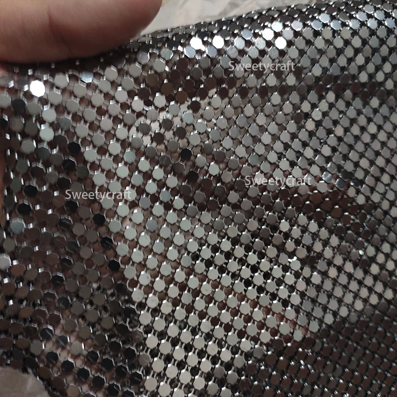 Черный цвет металла металлические сетчатая ткань с блестками для штор пикантные