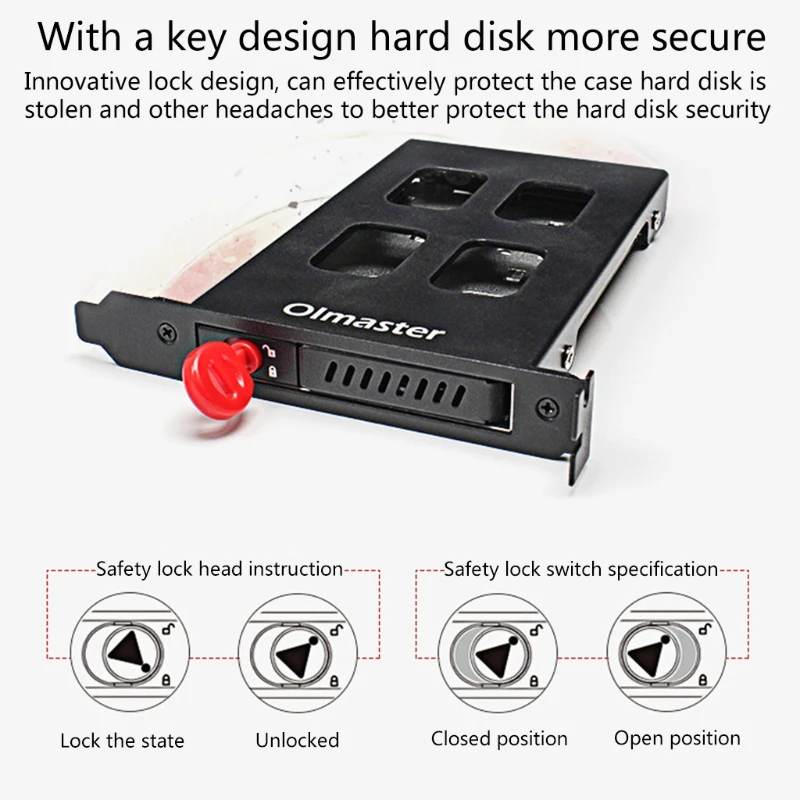 Корпус C1FB Oimaster Pci корпус для жесткого диска 2 5 дюймового SATA SSD HDD-адаптера |