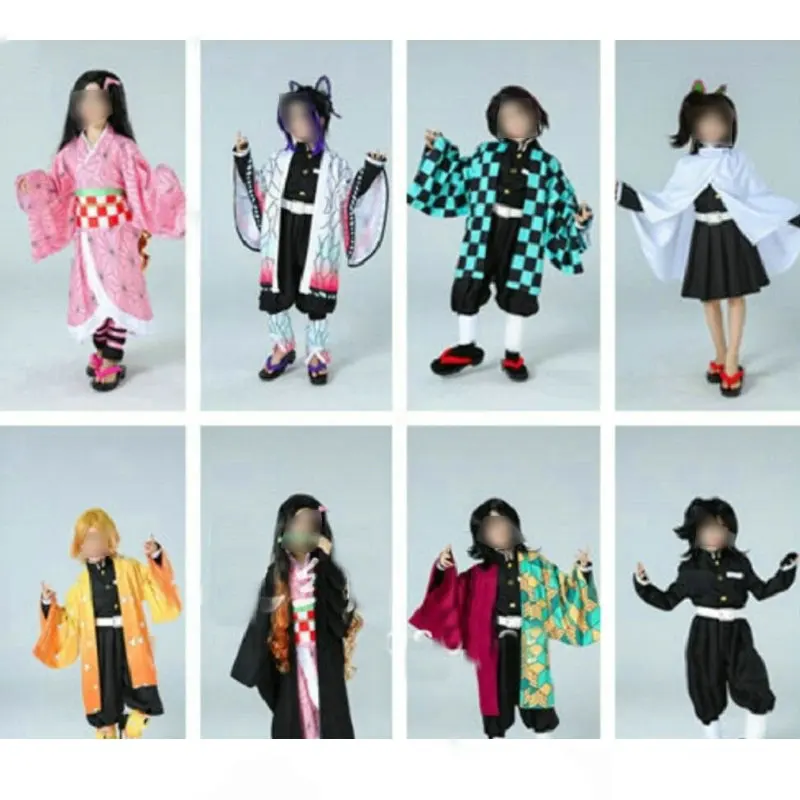 

Детский костюм для косплея киметасу но яиба, рассекающий демонов, костюм Kamado Nezuko Kochou Shinobu Kamado Tanjirou Tomioka Giyuu suyuri Kanawo