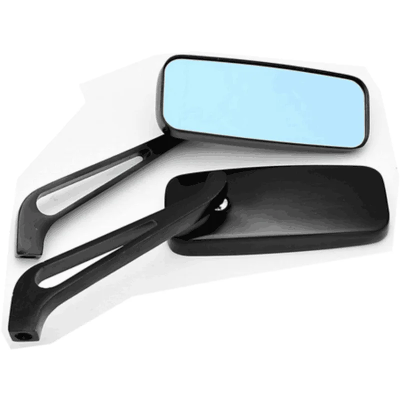 Черные 8 мм 10 мотоциклетные боковые зеркала заднего вида для Honda Yamaha Kawasaki уличные