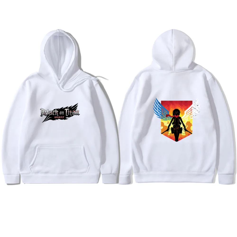 

Attack on Titan Hoodie Autumn Winter Casual Warm Hoodies Men Japanese Anime Eren Yeager Sweatshirt Hip Hop Hoody Male