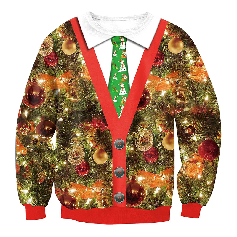 LISCN Christmas Man women Ugly Christmas Sweater Couple Watching Clothing Unisex Lovers for Men Autumn Winter New - Цвет: SWYL020