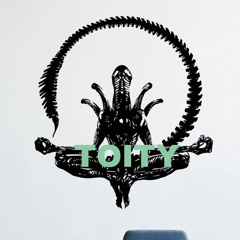 H61cm x W57cm 29 дизайнов, Инопланетянин, наклейка на стену, 1979, фильм, Xenomorph, плакат, виниловая наклейка, для дома, детской комнаты, декор интерьера, в общежитии, студия, художественная Фреска - Цвет: H61cm x W57cm