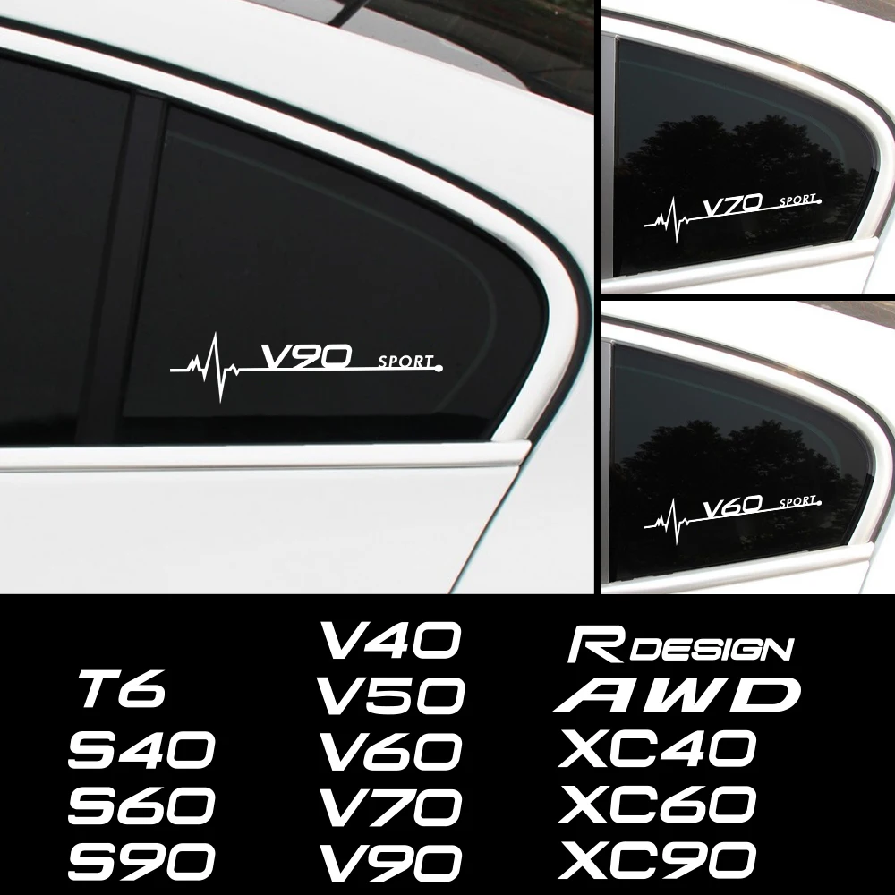 2 шт. виниловые наклейки для Volvo RDESIGN T6 AWD S40 S60 S90 XC40 XC60 XC90 V40 V50 V60 V90 | Автомобили и