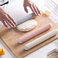 non stick rolling pin abs material dumpling skin pastry cookie dough flour roller household kitchen baking cooking accessories