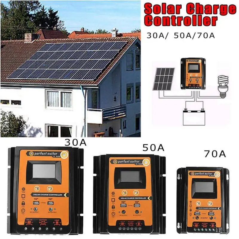 Водонепроницаемый Солнечный Мощность заряда Dual USB ЖК дисплей Дисплей со