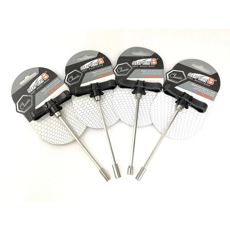 

Супер B TB-7811 TB-7812 TB-7813 TB-7814 TB-4,8 5,5mm 6,0mm 3,2mm инструмент для велосипеда спицевой ключ квадратный или шестиугольный внутренний инструмент для соск...
