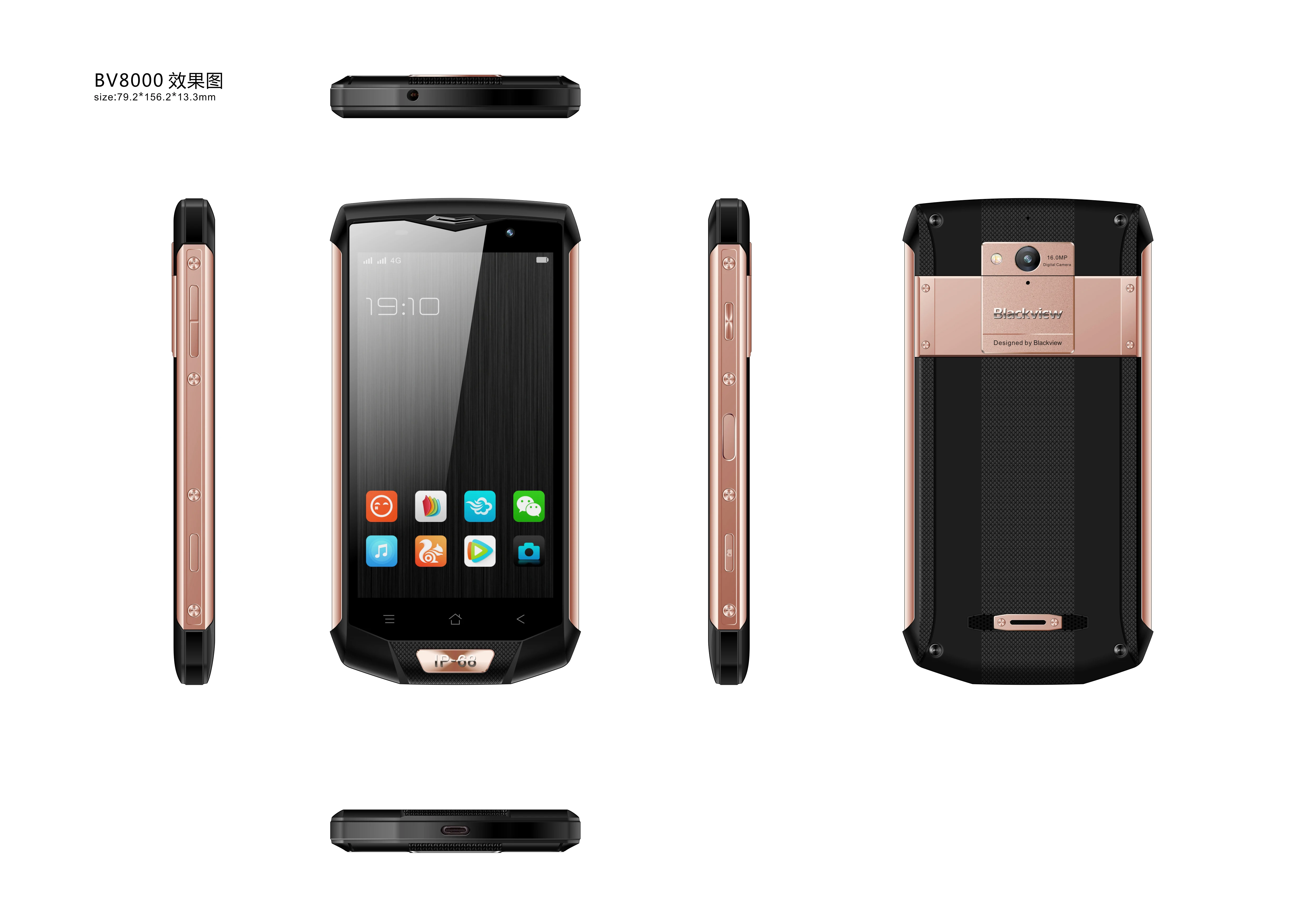 Blackview BV8000 Pro смартфон FHD MTK6757 Восьмиядерный Android 7 0 6 Гб ram 64 rom 16MP водонепроницаемый