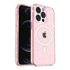 Магнитный чехол для iPhone 13 Pro Max 12 Mini 11 13Pro 12Pro iPhone13, оригинальный роскошный брендовый Магнитный Блестящий Прозрачный чехол розового золота
