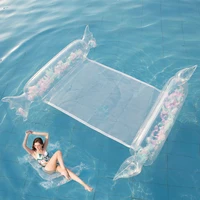 inflatable floating bed summer beach lounge swimming pool sleeping air cushion water hammock water party toys for kids adult