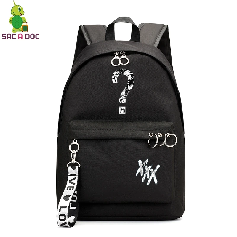 XXXTentacion рюкзак для колледжа Школьные Сумки sac dos рюкзак для ноутбука вместительные рюкзаки дорожная сумка на плечо для девочки подростка
