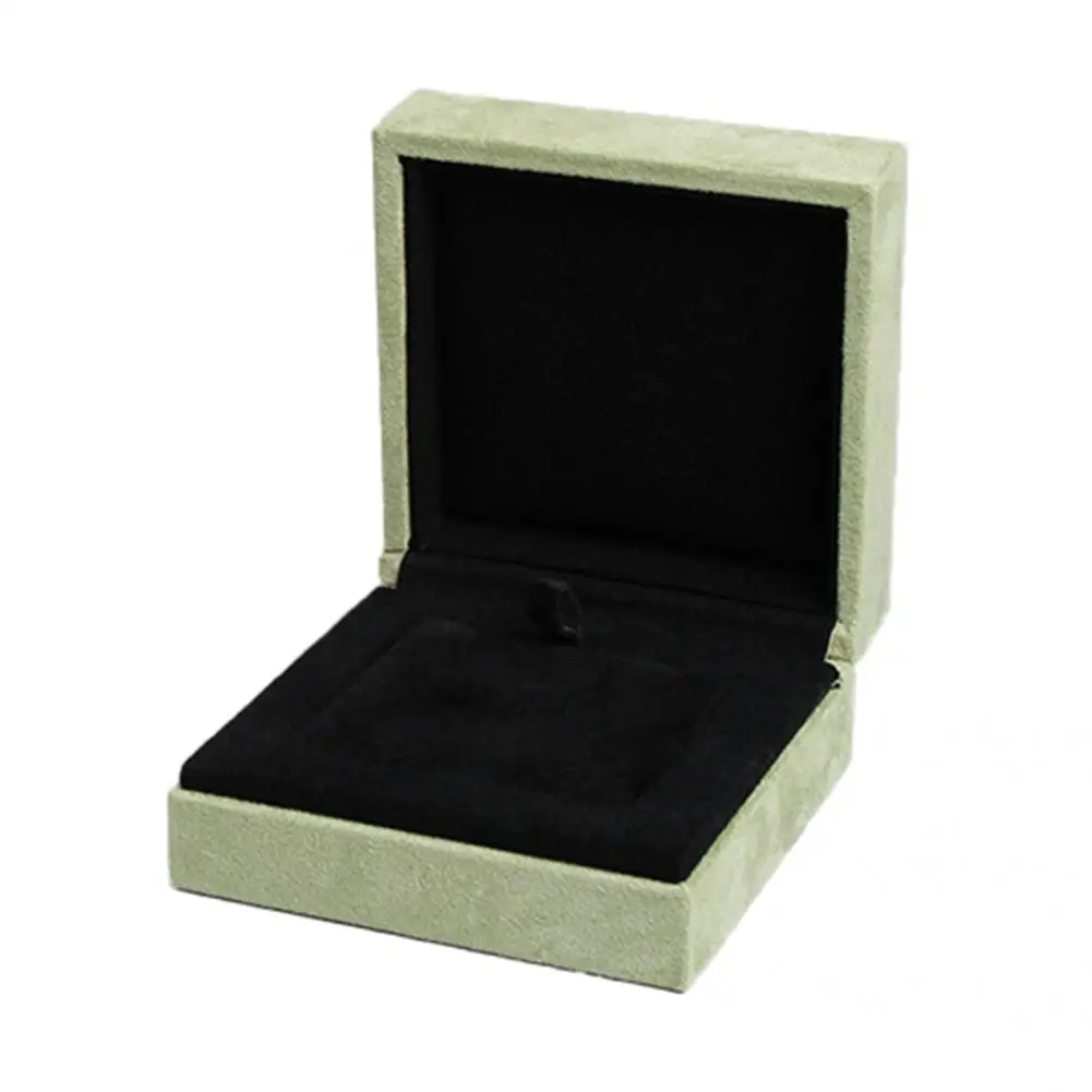 Nice-looking Jewelry Box Durable Case Mini Comfortable Compact Flannel Ring Pendant Necklace | Дом и сад