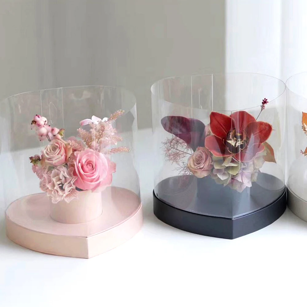 Цветочные коробки в форме сердца ваза для обнимания подарок на день рождения