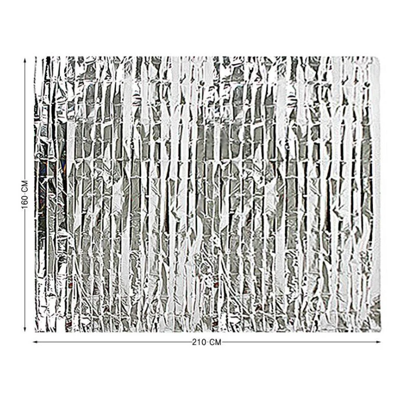 

Big Size 160*210cm Sliver Outdoor Water Proof Emergency Survival Rescue Blanket Mylar Lifesave Hypothermia Rescue Emergent