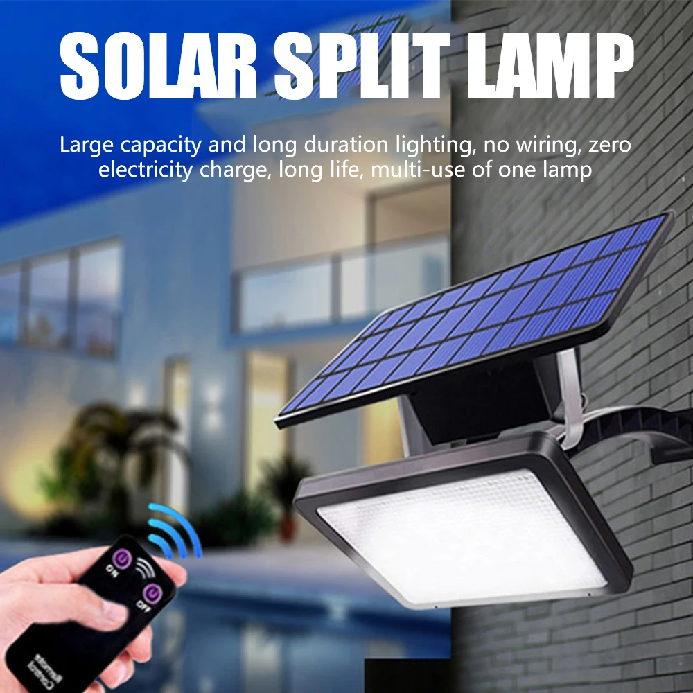 

Светодиодные лампы на солнечной батарее, уличный водонепроницаемый светильник с разрезом и 48 светодисветодиодный дами, уличсветильник осв...