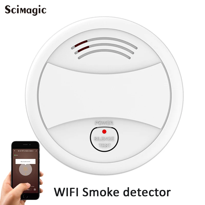 Домашний комплект Wi-Fi детектор дыма Автономная Беспроводная система охранной