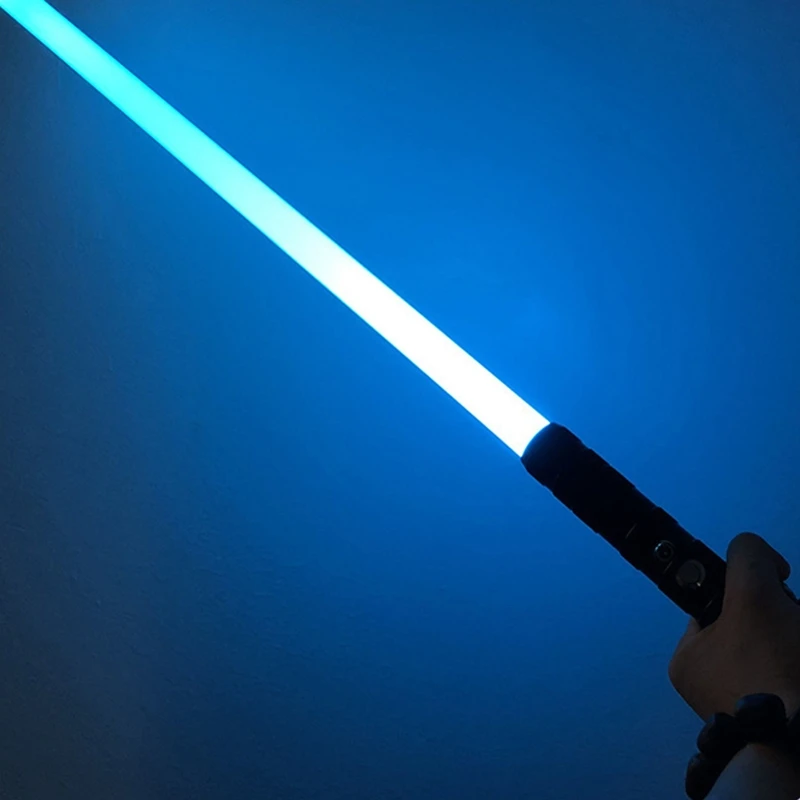 Световой меч тяжелая Боевая металлическая ручка RGB 7 цветов изменение звукового