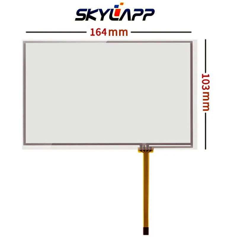 Новый 7''inch 4 проводной резистивный сенсорный Экран AT070TN83 V.1 164 мм * 103