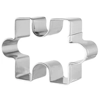 20 pcs stainless steel cake mouldjigsaw shaped cookie cutters mold biscuit baking tools accessories pastry cutter set