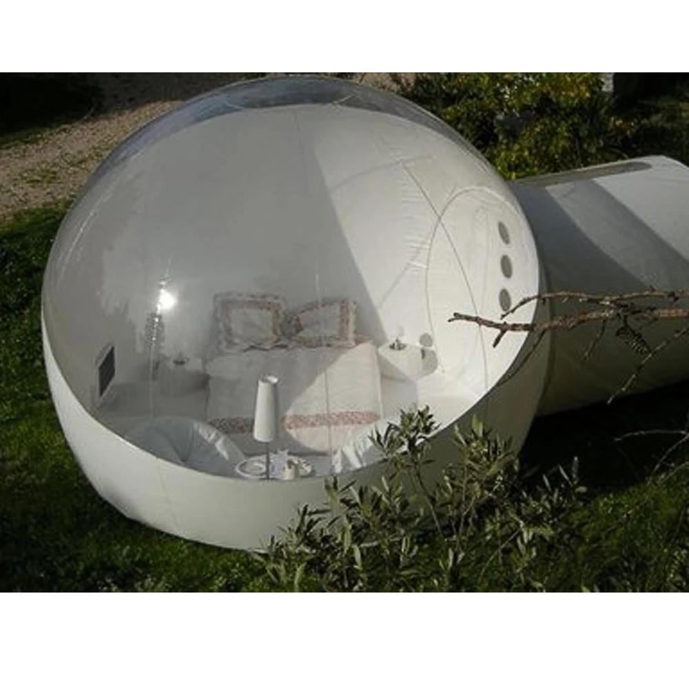 Stargaze открытый одиночный туннель надувной пузырь палатка-HALF-N-HALF вид