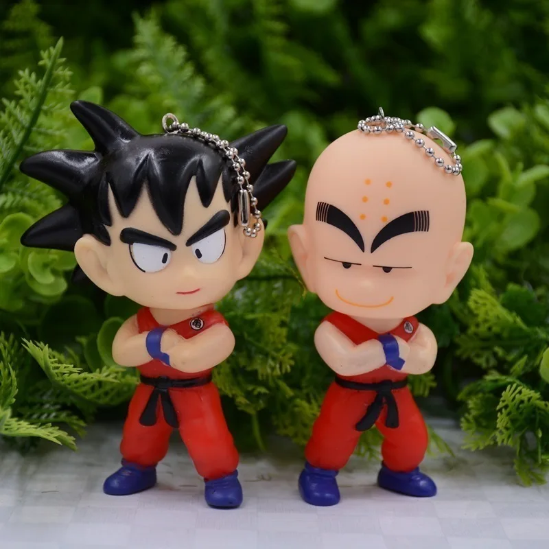Японское аниме Dragon Ball Z Goku Krillin украшение автомобиля качающаяся голова кукла телефон кронштейн Dragon Ball фигурка кукла игрушка 12 см