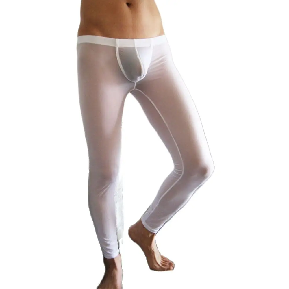 Мужские прозрачные штаны для сна с заниженной талией 1 шт | Мужская одежда