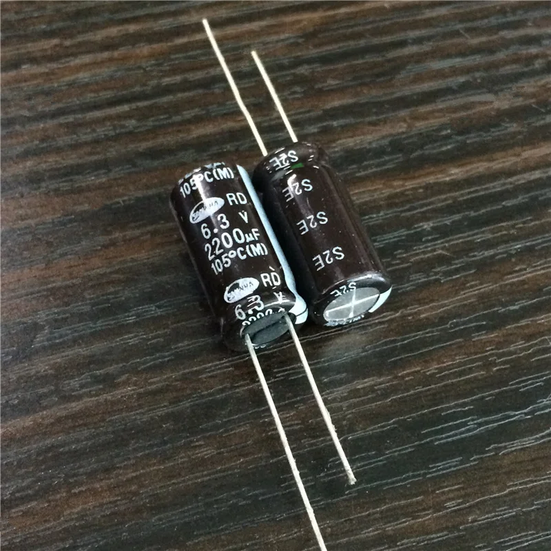 5 шт./50 шт. 2200 мкФ 6,3 V SAMWHA RD серия широкий Температура диапазон 10x20 мм 6.3V2200uF Алюминий электролитический конденсатор с алюминиевой крышкой