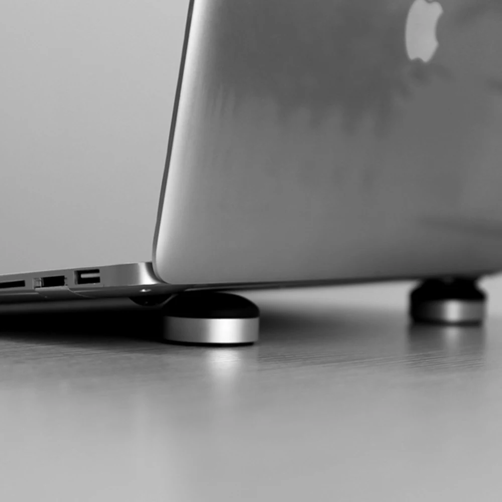 Портативный ноутбук из алюминиевого сплава подогреватель нескользящий стол для