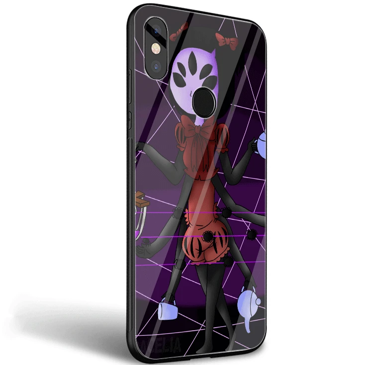 Mobile Phone Glass Case For Xiaomi Note 5 6 7 Pro F1 A1 A2 4X 5X 6X 9 Cover TPU Game Undertale Muffet Shell | Мобильные телефоны и