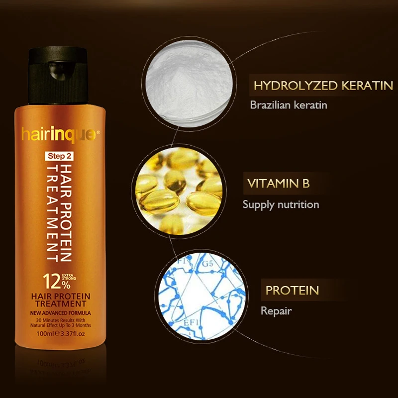 12% Brazilian Keratin Shampoo Conditioner Set Hair Straightening Care Repair Damaged Women Men 100ml | Красота и здоровье