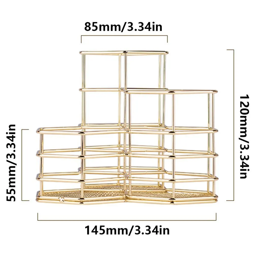 

Hollow Pen Pencil Holder Cosmetic Brush Storage Rack Storage Box Desktop Organizer Storage Box Stationery Decoration