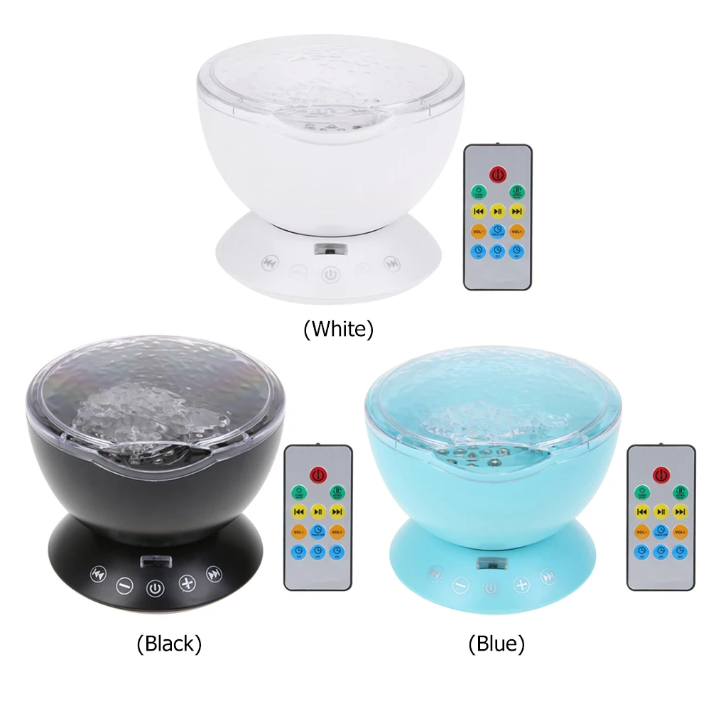 Романтический морской волны проектор Ночник светильник встроенный музыкальный