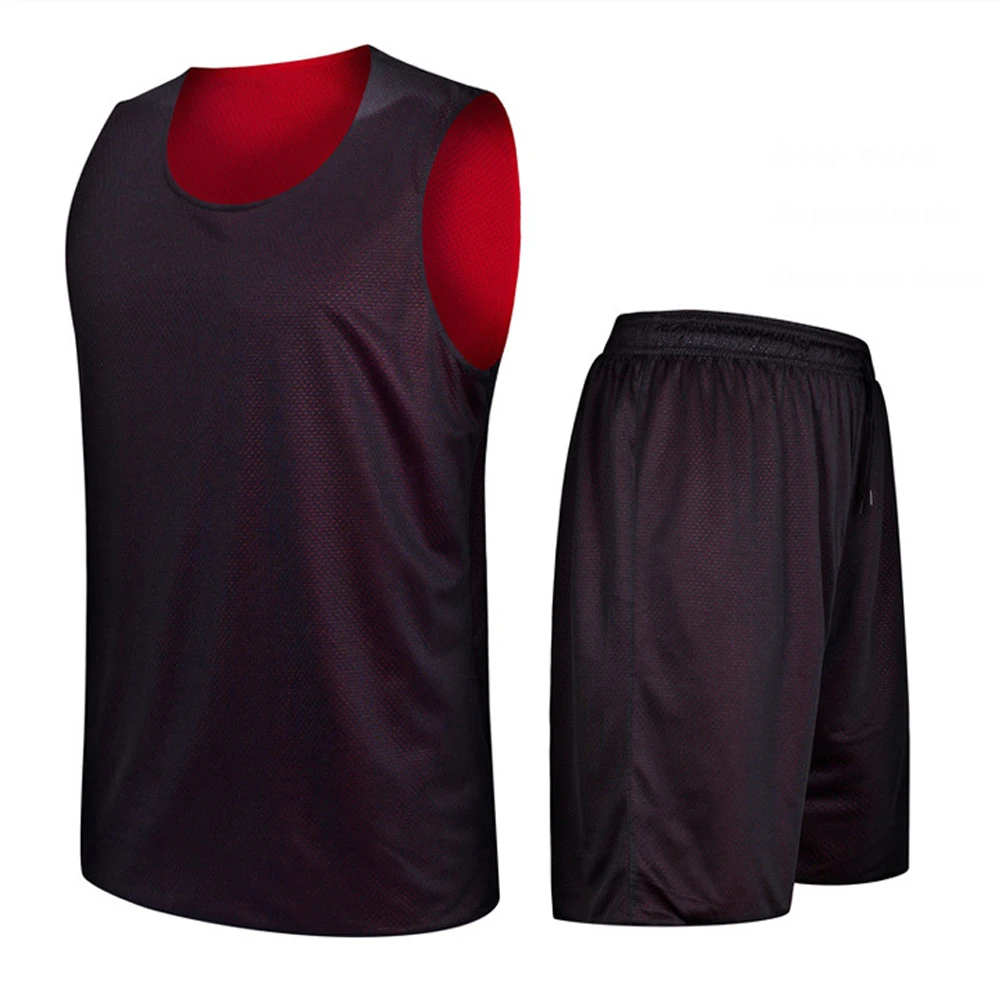 Новинка двусторонний баскетбольный костюм для родителей и детей майка мужчин