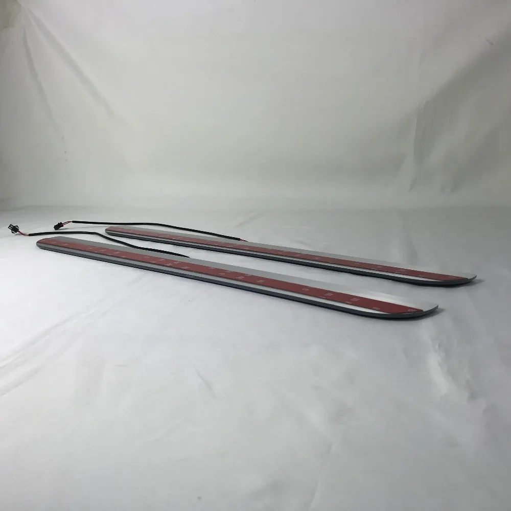 

Osmrk led moving door scuff for ford focus st dynamic door sill plate flat lining overlays guards flowing/fixed light