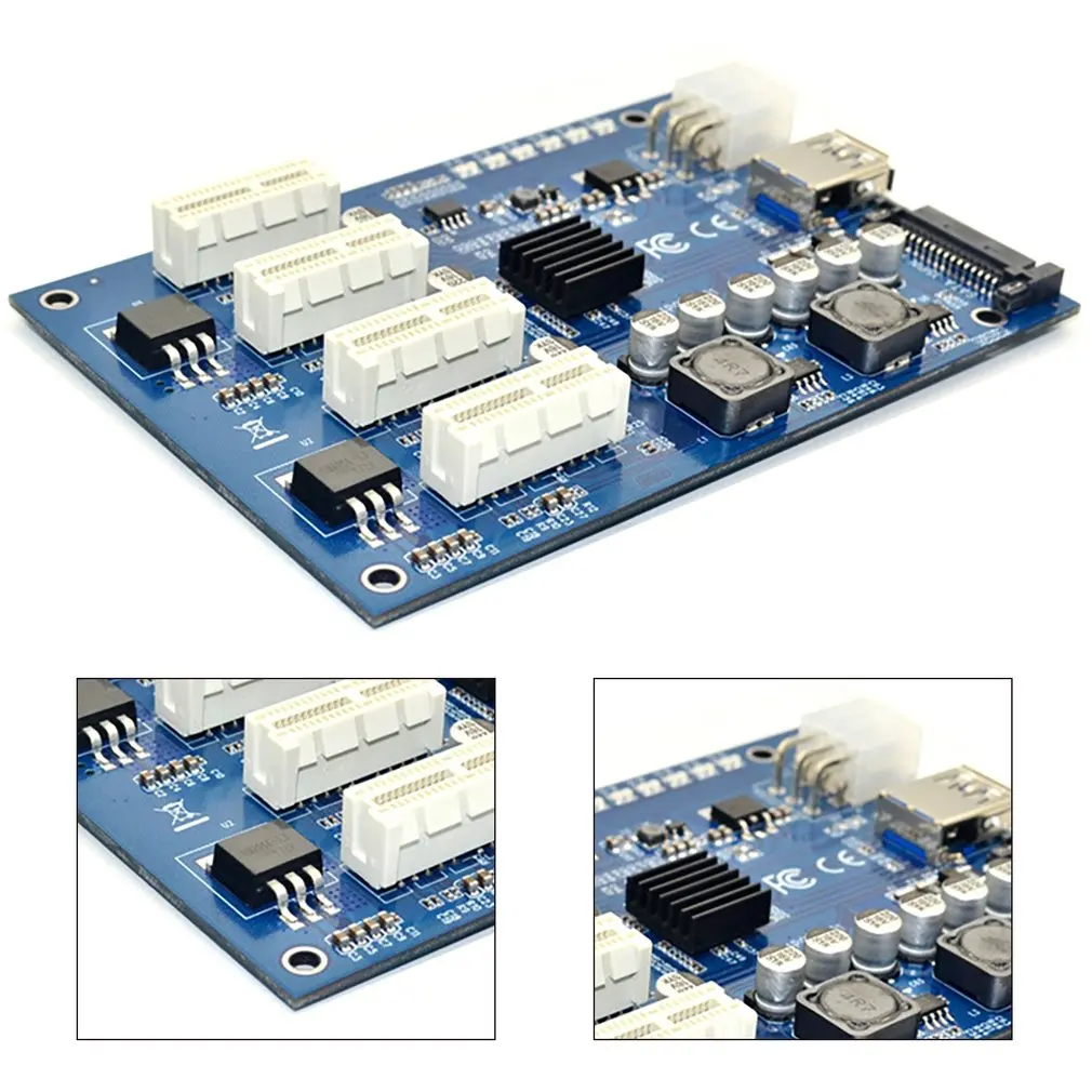 pcie к pci express 1to 4 слот переходная карта mi