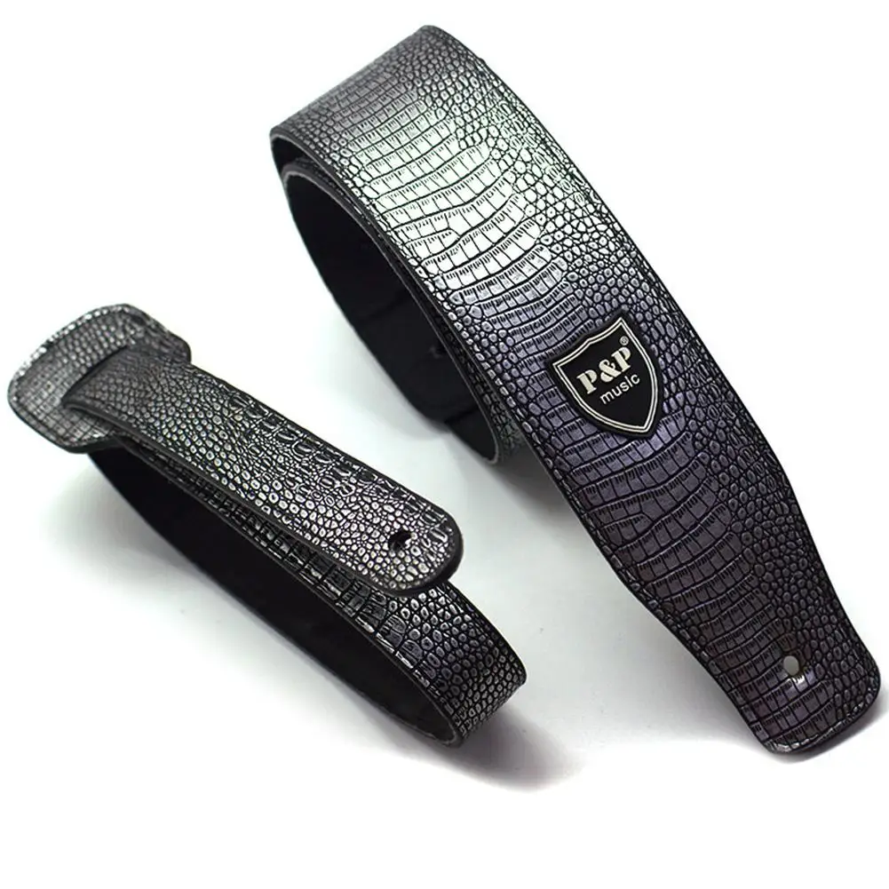 pu leder gitarre strap beth riemen taste adapter schlösser einstellbare elektrische akustische bass guitar strap gürtel gitarre zubehör
