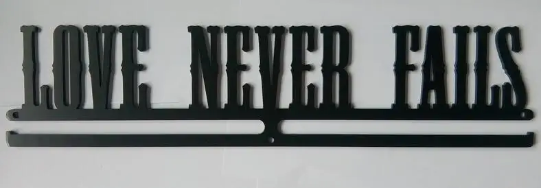 Вешалка для спортивных медалей LOVE NEVER - Цвет: matt black