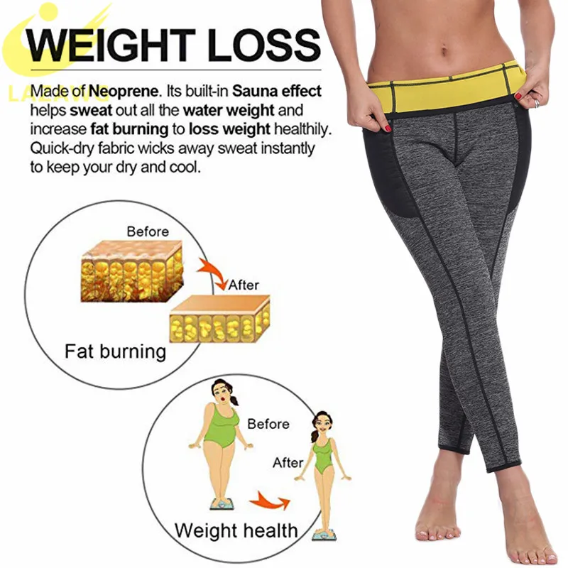 Женские неопреновые штаны для похудения с боковым карманом | Женская одежда