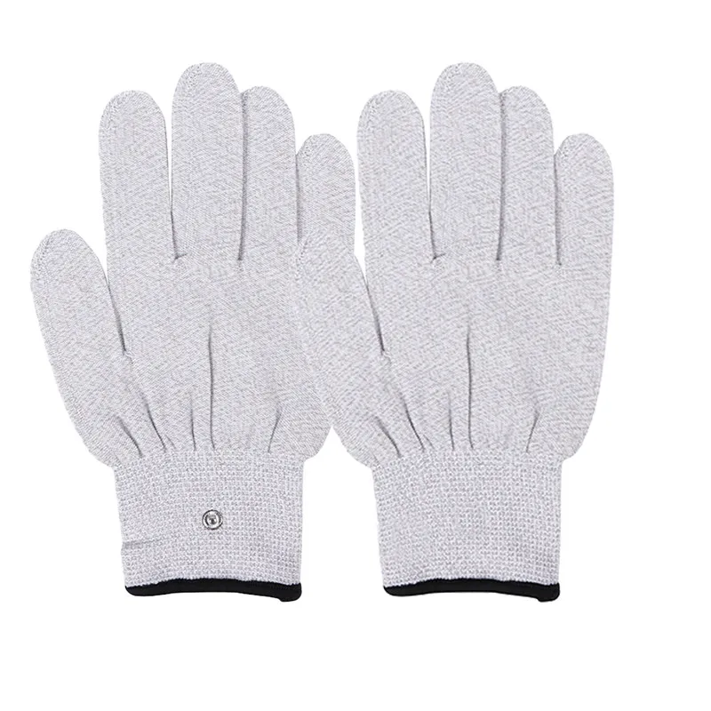 1 пара перчаток для электротерапии из дышащего волокна перчатки с кабелем |