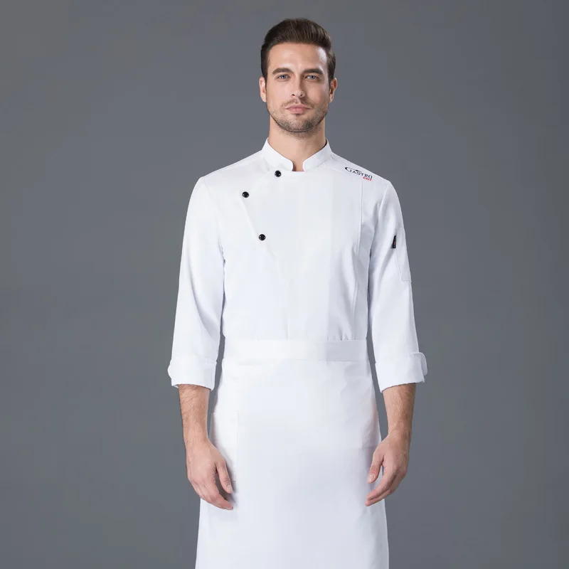 Мужская одежда для шеф-повара рабочая кухни западной еды гостиницы осенне-зимняя