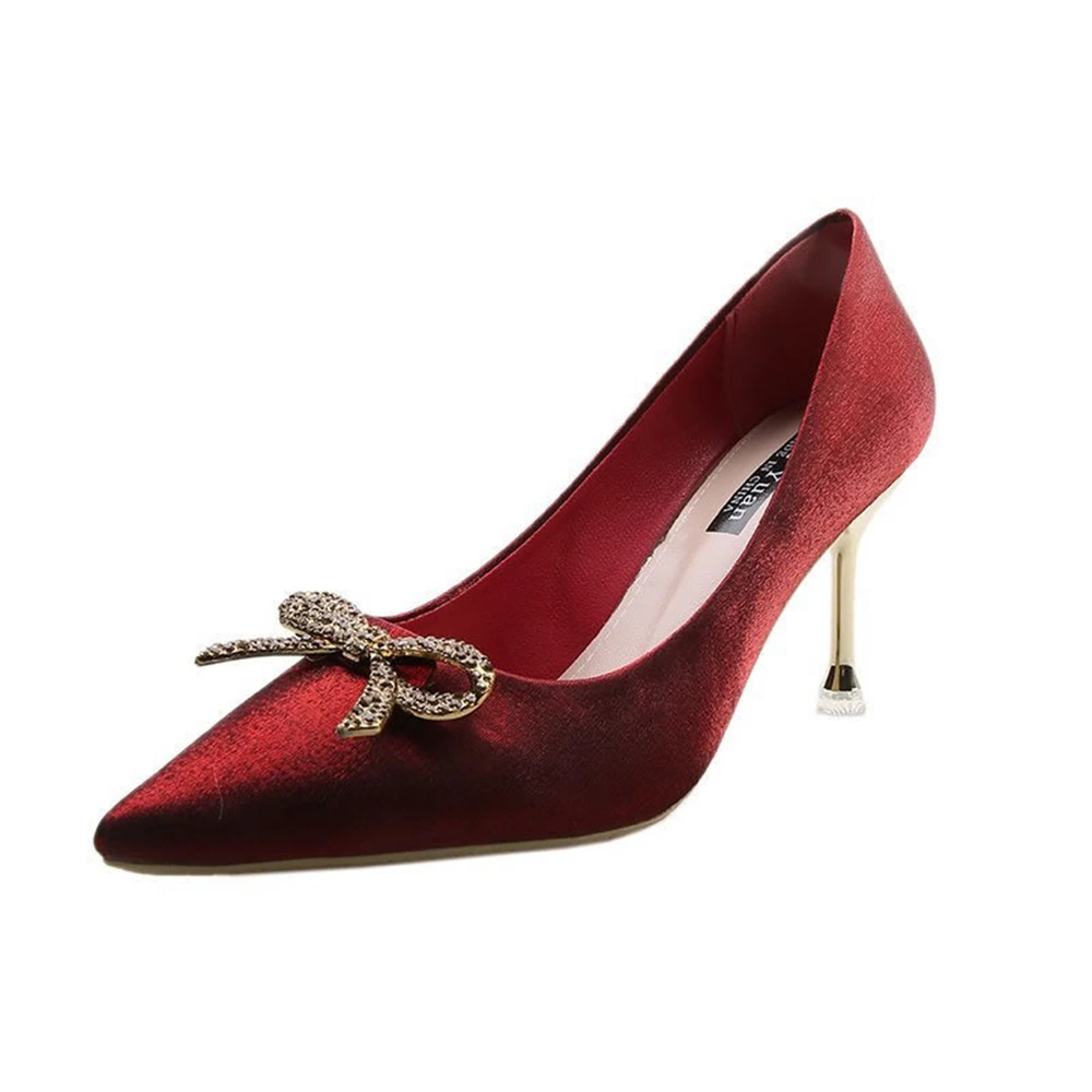 

2021 Stiletto High Heels Talons Hauts For Woman Pumps Bombas Zapatos Mujer Femme Shoes Black Red Blue Salto Alto Feminino Buty