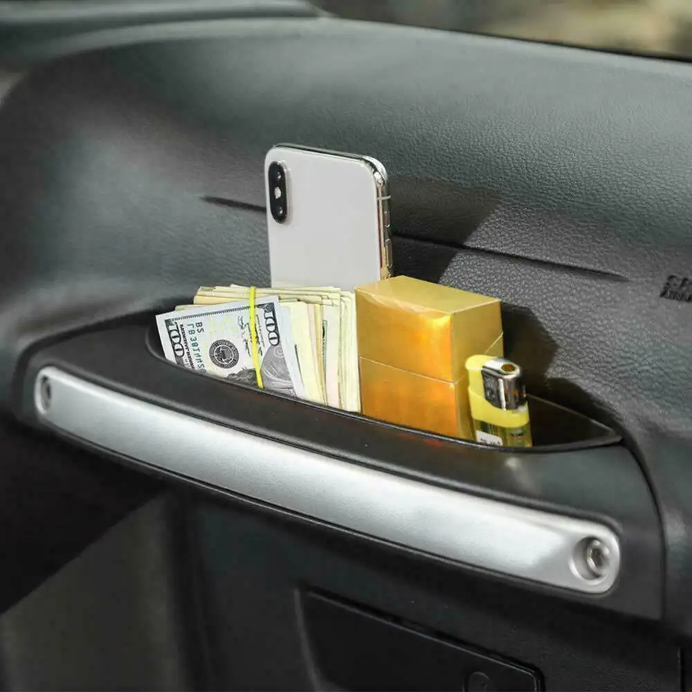 

Car Passenger Side Door Handle Plastic Storage Box for Jeep Wrangler JK 11-18