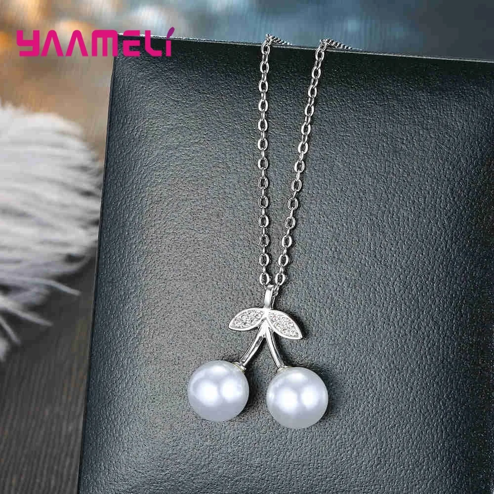 Модные крошечные ожерелья с подвеской в виде вишни для женщин и девочек из