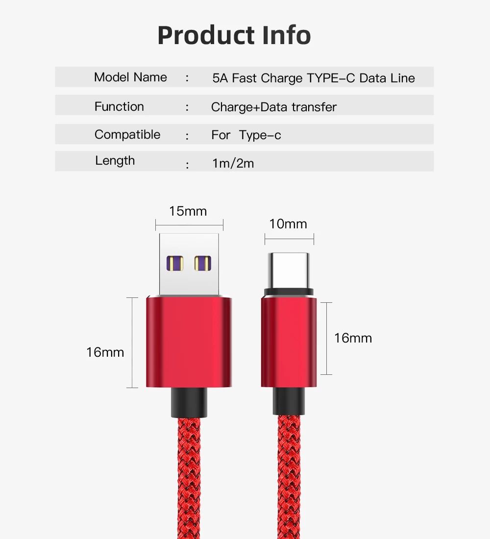 5A type C кабель для быстрой зарядки для huawei P20Pro P30lite Mate20 USB C быстрое зарядное устройство провод для Samsung S8 S9 type-C супер зарядное устройство Кабо