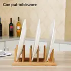 653 Слои бамбуковая сушилка для посуды держатель для посуды сушилка для сушки крылом Чаша плиты исправить Подставка для хранения Кухня Шкаф Организатор