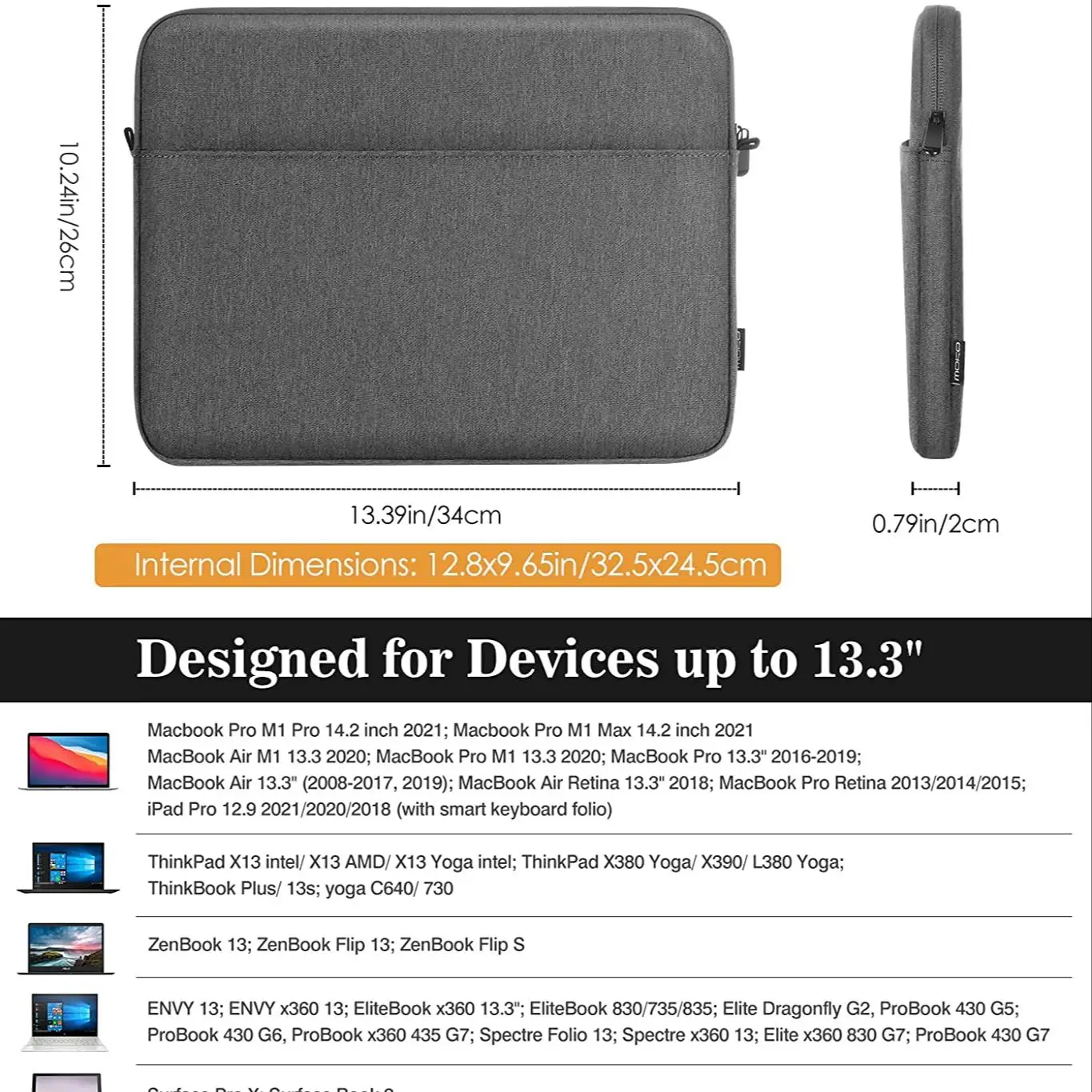 Чехол с маленькой сумкой для MacBook Air 13 дюймов Retina Pro iPad 12 9 защитный портативный