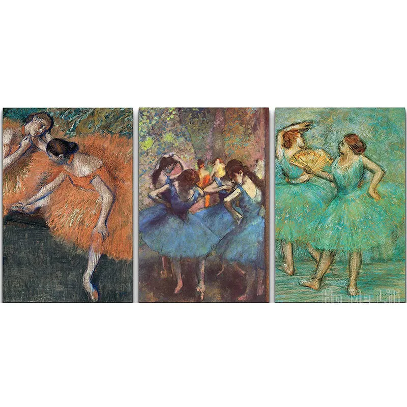 

World Famous Painting Reproduction On Canvas Wall Art Dancers By Edgar Degas Modern Home Art