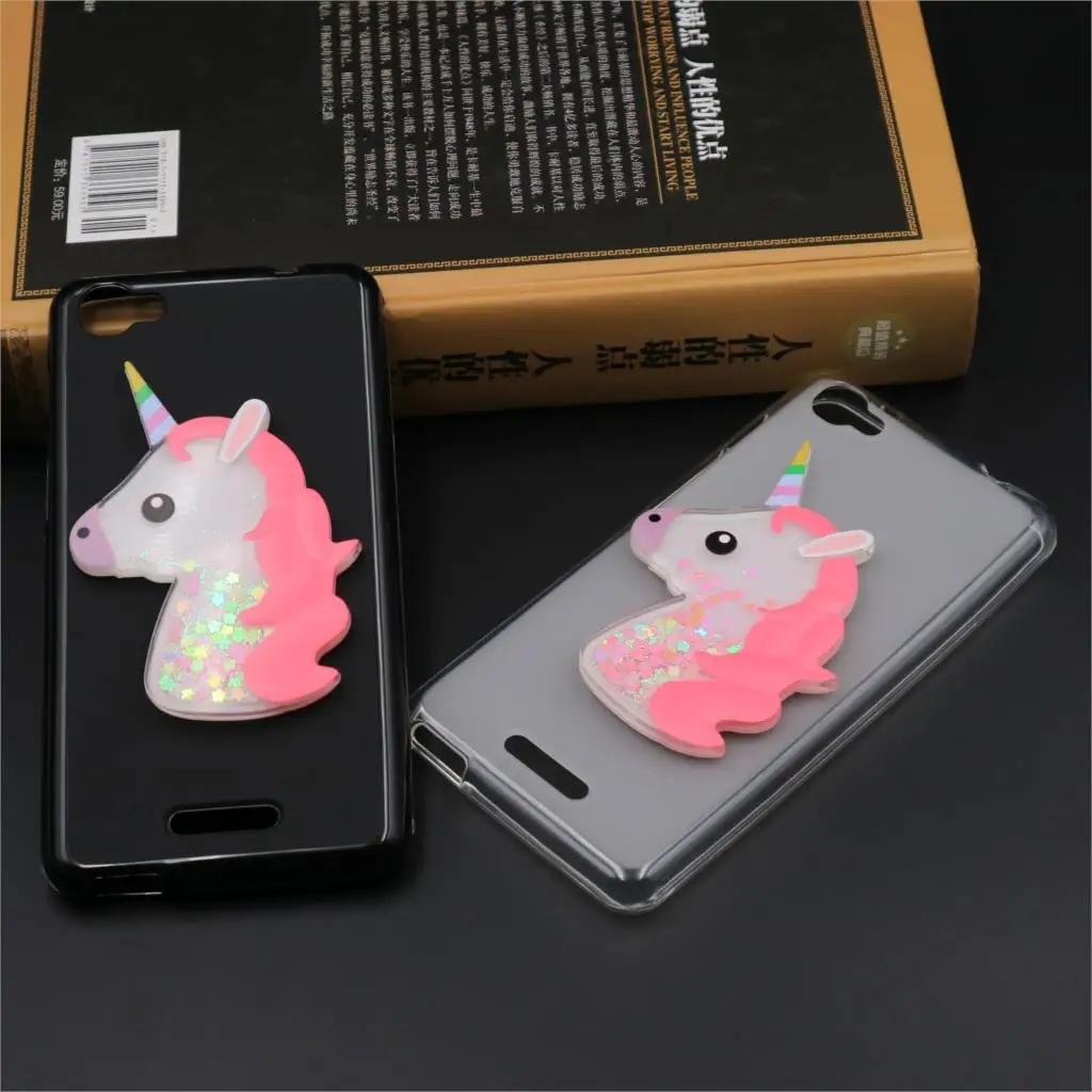 Чехол с единорогом для Alcatel Onetouch Pixi 4 Plus, чехол с зыбучим песком, жидкие Чехлы для Alcatel Pixi 4 Plus Power 5023 5023E 5023F, чехол