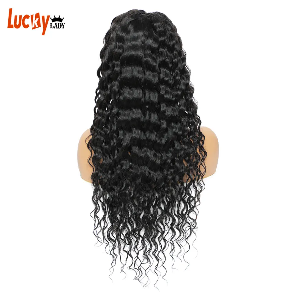 

HD Swiss Lace Frontals 13X4 Wigs Cheap Loose Deep Wave Wig Remy 100% Brazilian Human Hair Wig For Black Women Lace 250 Density