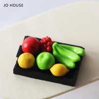 jo house mini assorted fruits and vegetables plate dollhouse minatures model dollhouse accessories